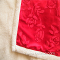Embossed Short Plush with Velveteen Composite Blanket